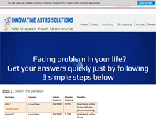 Tablet Screenshot of innovativeastrosolutions.com